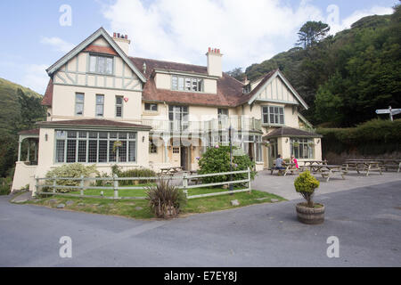 Hunter's Inn Heddon Valley North Devon, Inglaterra Foto de stock