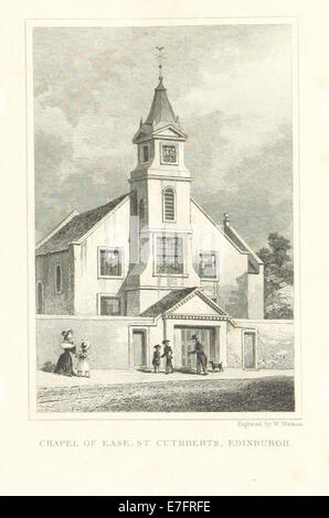 MA(1829) p.185 - capilla de facilidad, St Cuthbert's, Edimburgo - Thomas Hosmer pastor Foto de stock