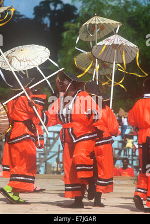 El carnaval, en St. Georges, Grenada, el Caribe.