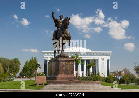 Emir Timur, edificio, Tashkent, Uzbekistán, en Asia Central, África, arquitectura, Centro ciudad, el congreso, en el centro de la ciudad, gobierno, hist Foto de stock