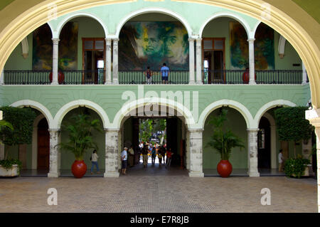 Patio interior del Palacio de Gobierno en Mérida