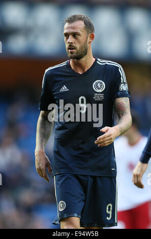 Glasgow, Reino Unido. 11 Oct, 2014. Steven Fletcher de Escocia - Euro 2016 Clasificación: Escocia vs Georgia - Ibrox Stadium - Glasgow - Escocia - 11 de octubre de 2014 - © Simon Bellis/Sportimage/CSM/Alamy Live News Glasgow, Reino Unido. 11 Oct, 2014. Steven Fletcher de Escocia - Euro 2016 Clasificación: Escocia vs Georgia - Ibrox Stadium - Glasgow - Escocia - 11 de octubre de 2014 - © Simon Bellis/Sportimage/CSM/Alamy Live News