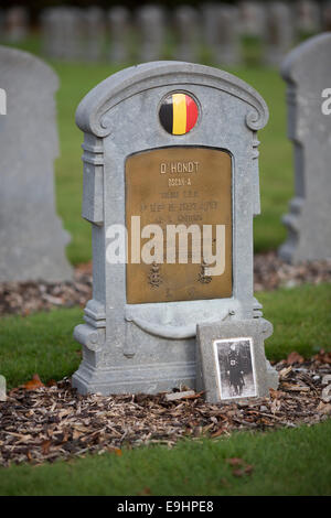 Cementerio Houthulst belga, Bélgica. Foto de stock