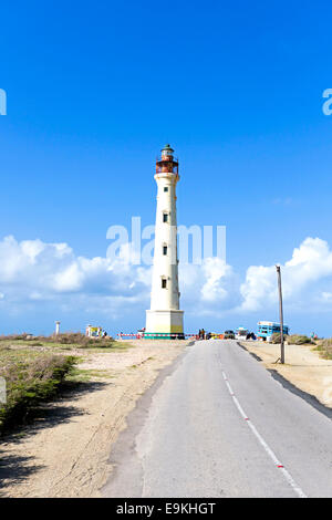 Faro California en Aruba Foto de stock