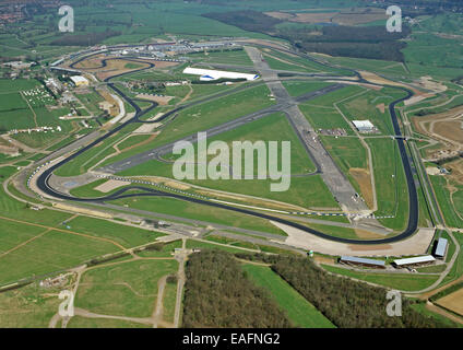 Vista aérea del circuito de Silverstone en Northamptonshire, Reino Unido tomado 1997 Foto de stock