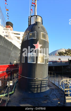 B-427 fue un proyecto 641 (Foxtrot-class) diesel-eléctrico submarino de ataque de la marina soviética y ahora está en Long Beach Los Angeles Foto de stock