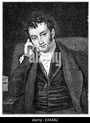 Washington Irving, 1783 - 1859, un autor americano y diplomático, Washington Irving, 1783 - 1859, ein amerikanischer Schriftstell Foto de stock