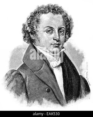 Per Daniel Amadeus Atterbom, 1790-1855, sueco poeta e historiador literario, Retrato von Per Daniel Amadeus Atterbom, 1790 - 18 Foto de stock