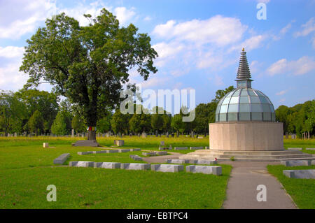Cementerio budista en el Cementerio Central de Viena , Austria, Viena Foto de stock