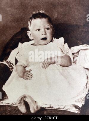 La imagen muestra a un joven príncipe Alberto, duque de York (más tarde el Rey George VI). Foto de stock