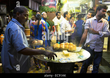 Pav Bhaji es uno de Mumbai, la calle más popular de alimentos. Foto de stock