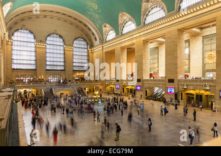 Interior de la Grand Central Terminal, Midtown, Nueva York Foto de stock