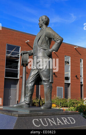 Estatua de Samuel Cunard, Halifax, Nova Scotia, Canadá Foto de stock