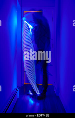 Luz de caprichosas formas de pintura con luz led stick