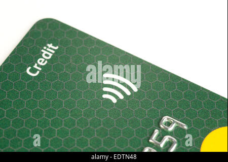 MasterCard Tarjeta de crédito sin contacto close-up detalle Foto de stock