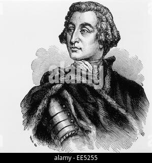 James Edward Oglethorpe (1696-1785), Inglés General y filántropo, fundador de la colonia de Georgia Foto de stock