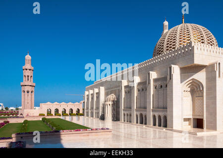 Gran Mezquita Sultan Qaboos, Muscat, Omán Foto de stock