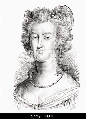 Marie Antoinette , 1755 - 1793. Reina de Francia como esposa de Luis XVI. Foto de stock