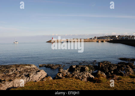 Enfoques de Bangor pier y puerto de pickie Irlanda del Norte Foto de stock