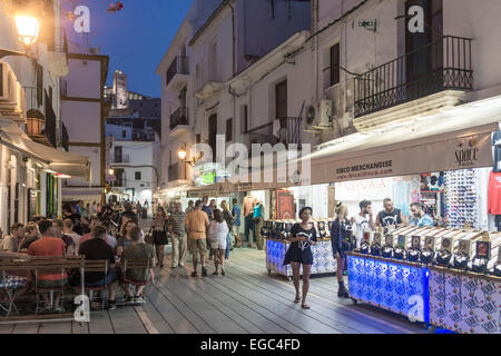 La ciudad de Ibiza, boutiques, tiendas, Islas Baleares, España Foto de stock
