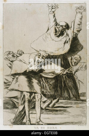 Francisco de Goya (1746-1828). Caprichos. La placa 80. Siglo XVIII. Es hora. El Museo del Prado. Madrid.