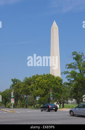 El Monumento a Washington en América Foto de stock