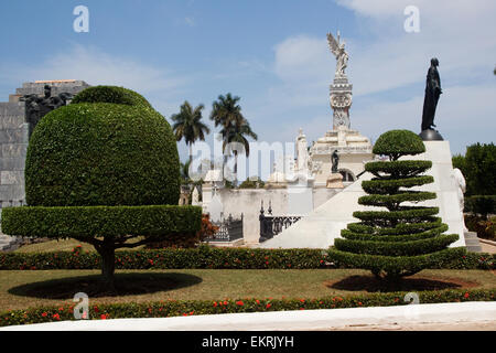 Cementerio de Cristobal Colon en el Vedado, Habana, Cuba Foto de stock