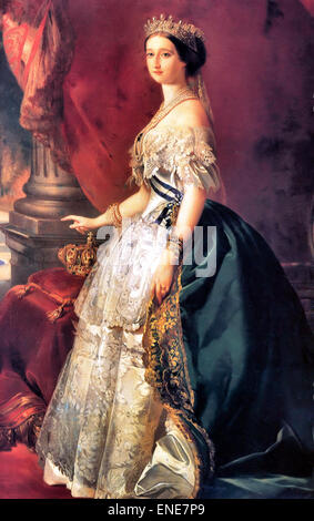 Retrato de la Emperatriz Eugenia, esposa de Napoleón III Franz Xaver Winterhalter 1853 Foto de stock