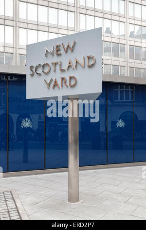 New Scotland Yard, el cuartel general de la Policía Metropolitana, Broadway, Londres, UK Foto de stock
