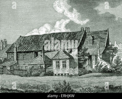 John Bunyan's Meeting-House, Southwark. Construido 1687. Escritor y predicador religioso inglés. 28 de noviembre de 1628 - 31 de agosto de 1688