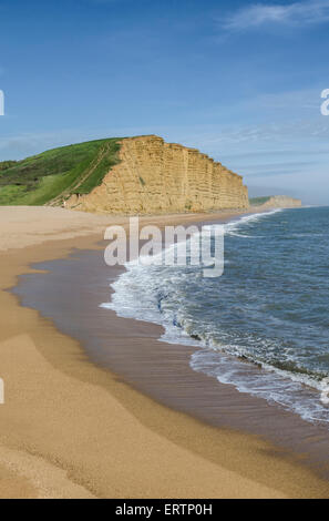 East Cliff, East Beach, West Bay, Dorset, Inglaterra. Foto de stock