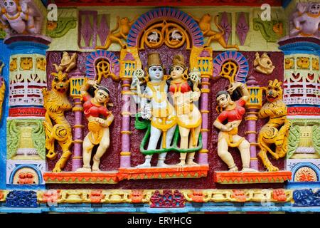 Krishna svrup vishnu templo Valam Visnagar ; ; ; ; ; Mehsana Gujarat India Foto de stock