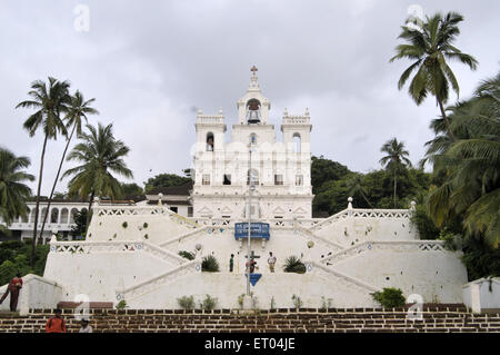 Nuestra Señora de la Inmaculada Concepción iglesia de Panjim en Goa, India Foto de stock