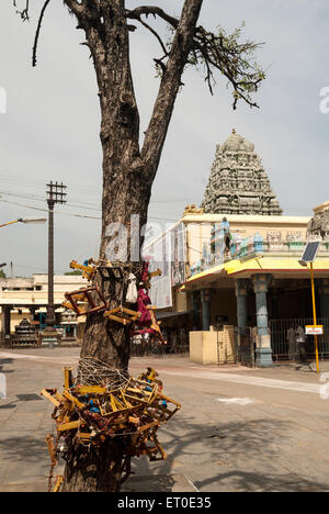 Templo de Sri Kanchi Kamakshi Amman, templo de Kamakshi Amman, Kanchipuram, Kanchi, Kancheepuram, Tamil Nadu, India, Asia Foto de stock