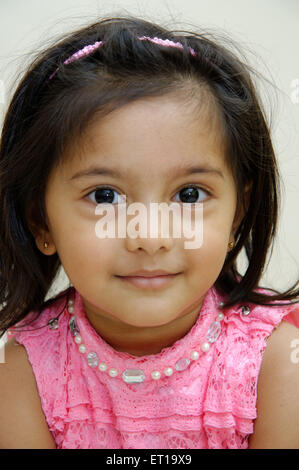 Dos años Indian Bebé sonriendo señor#736L Foto de stock