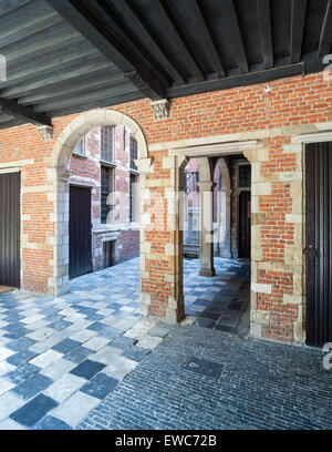 Bélgica, Amberes, patio del museo Plantin-Moretus Foto de stock