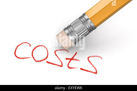 Borrar trazado de recorte de costos (incluido) Foto de stock