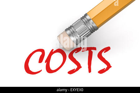 Borrar trazado de recorte de costos (incluido) Foto de stock