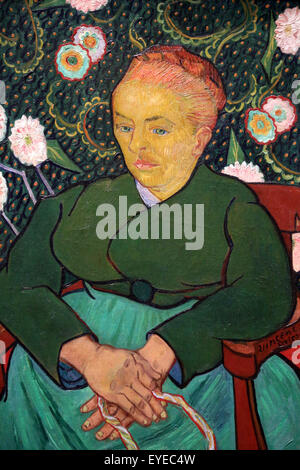 Vincent van Gogh (1853-1890). Pintor holandés. La Berceuse (Mujer Meciendo la cuna; Augustine-Alix Pellicot Roulin, 1851-1930) 1889 Foto de stock