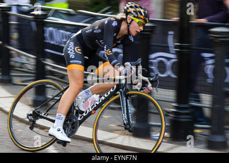 Westminster, Londres, 1 de agosto de 2015. Top Las ciclistas competir en el Grand Prix de Londres suspensión cautelar alrededor de St James's Park.