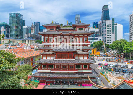 Templo de la Reliquia del Diente de Buda en el Chinatown de Singapur