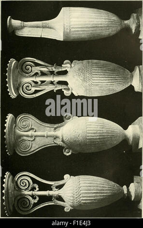 Dekorative skvlptvr- figvr, ornamento, avs architektvrplastik den havptepochen der kvnst (1910) Foto de stock