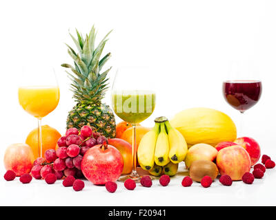 Früchte und Säfte Foto de stock