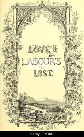 Las comedias, historias, tragedias y poemas de William Shakspere (1851) Foto de stock