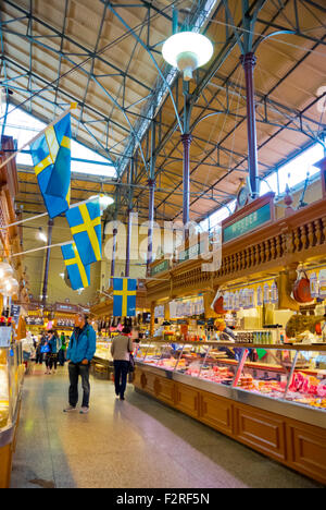 Östermalms Saluhall, Market Hall, distrito de Östermalm, Estocolmo, Suecia Foto de stock