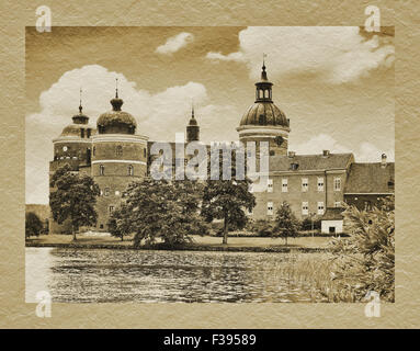 1537 construyeron el Castillo de Gripsholm desde Gustav I. Wasa, municipio, condado Soedermanland Straengnaes, Suecia, Europa Foto de stock