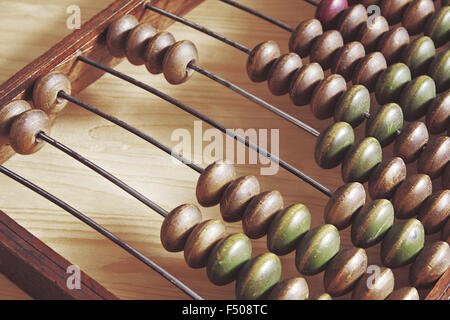 Abacus antiguas de madera Foto de stock