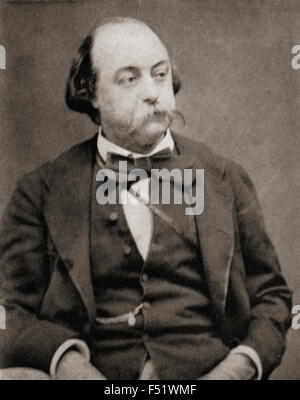 Gustave Flaubert, 1821 - 1880. Novelista francés. Foto de stock