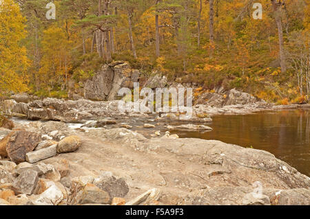 Glen Affric en otoño Foto de stock