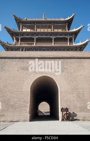 Castillo de Jiayuguan, Gansu de China Foto de stock